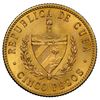 Image 2 : Cuba (struck at the Philadelphia Mint), gold 5 pesos, 1915, Jose Marti, NGC MS 64.