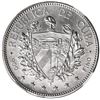 Image 2 : Cuba (struck at the Gorham Mint), "souvenir" peso, 1897, Type II (star below baseline of 97), NGC MS