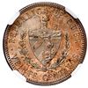 Image 2 : Cuba (struck at the Philadelphia Mint), proof 20 centavos, 1915, coarse reeding, very rare, NGC PF 6