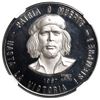 Image 1 : Cuba, proof silver peso, 1970, Ernesto Che Guevara, NGC PF 62 Ultra Cameo.