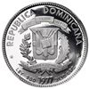 Image 2 : Dominican Republic, proof silver 200 pesos (off-metal strike), 1977, 100th anniversary of the discov
