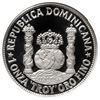 Image 2 : Dominican Republic, proof silver piefort 100 pesos (off-metal strike), 1980, Enriquillo / pillar dol