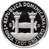 Image 2 : Dominican Republic, proof silver 100 pesos (off-metal strike), 1980, Enriquillo / Santo Domingo pill