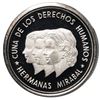 Image 1 : Dominican Republic, proof piefort silver 100 pesos (off-metal strike), 1983, human rights, with obve