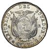 Image 2 : Quito, Ecuador, 4 reales, 1857 GJ, eight pearls variety, NGC AU 50.