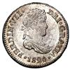 Image 1 : Guatemala, bust 1/2 real, Ferdinand VII, 1820 M, NGC MS 65, ex-Johnson.
