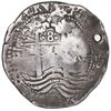 Image 2 : Guatemala, 8 reales, sun-over-mountains countermark (Type II, 1839) on cross side of a Potosi, Boliv