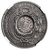Image 2 : Guatemala, 1 peso, "1/2 real" counterstamp of 1894 on a Lima, Peru, 1 sol, 1872 YJ, NGC XF 45, c/s A