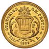 Image 2 : Guatemala gold 4 pesos, 1869 R, Carrera, NGC MS 61.