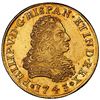 Image 1 : Mexico City, Mexico, gold bust 8 escudos, Philip V, 1743 MF, NGC MS 62.
