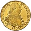 Image 1 : Mexico City, Mexico, gold bust 8 escudos, Charles IV, 1805 TH, NGC MS 63.