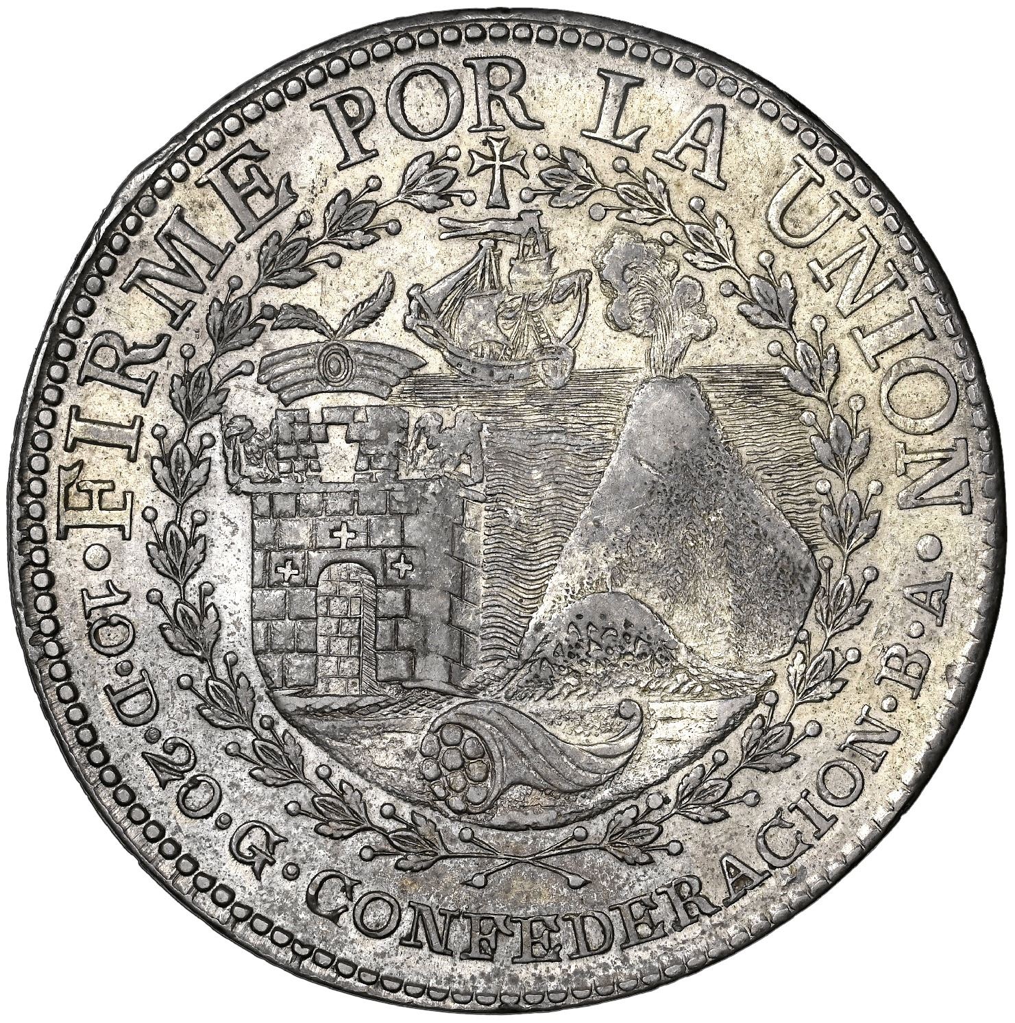 Cuzco, Peru (Republic of South Peru), 8 reales, 1838 BA, CONFEDERACION ...