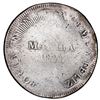 Image 1 : Manila, Philippines (under Spain), 8 reales, 1828 counterstamp (Type I) on a Lima, Peru, 8 reales, 1