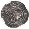 Image 2 : Toledo, Spain, 1 real, Ferdinand-Isabel, mintmark T to left, assayer M to right, legend ending in AR