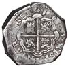 Image 2 : Madrid, Spain, cob 8 reales, 1643/2 B, rotated legend, very rare (unlisted).