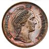 Image 1 : Venezuela (struck in Birmingham), proof copper 1 centavo, 1858-HEATON, raised LIBERTAD, rare, NGC PF