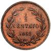 Image 2 : Venezuela (struck in London), copper proof essai 1/2 centavo, 1852, plain edge, no initials on trunc