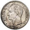 Image 1 : Venezuela (struck at the Paris Mint), 1 venezolano, 1876-A, very rare, NGC MS 62.