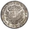 Image 2 : Venezuela (struck at the Paris Mint), 1 venezolano, 1876-A, very rare, NGC MS 62.