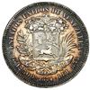 Image 2 : Venezuela (struck at the Paris Mint), 50 centavos, 1874-A, serifed A, NGC MS 62 ("top pop").