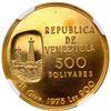 Image 2 : Venezuela, gold 500 bolivares, 1975, nationalization of the oil industry, NGC MS 69 ("top pop").