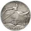 Image 1 : France, silvered-bronze medal, 1920, World War I tank award to Corporal Henri Kimmel, by Pierre-Alex