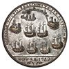 Image 2 : Great Britain, silvered copper alloy Admiral Vernon medal, 1739, Vernon / Porto Bello, ex-Adams.