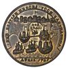 Image 2 : Great Britain, copper alloy Admiral Vernon medal, 1741, Vernon and Lezo / Cartagena, ex-Adams (plate