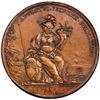 Image 2 : Naples (under Spain), large bronze medal, Philip V, 1702, King's Visit to Naples, by Maria Antonio d