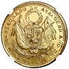 Image 2 : Peru, gilt bronze 4R-sized medal, dated 1824, Bolivar / Ayacucho, by Atanasio Davalos, NGC UNC detai