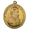 Image 1 : Peru, gilt copper oval medal with loop, dated 1824, Bolivar / Ayacucho, by Atanasio Davalos, NGC AU 