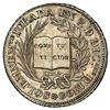 Image 1 : Lima, Peru, silver 4R-sized medal, 1826, lifetime presidency of Bolivar and invocation of Constituti
