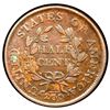 Image 2 : USA (Philadelphia Mint), copper Draped Bust half cent, 1804, crosslet 4, with stems, spiked chin, PC
