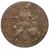 Image 2 : USA, Connecticut copper, 1787, mailed bust left, horned, PCGS AU53.