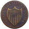Image 2 : USA, New Jersey copper, 1787, no sprig above plow, PCGS VF details / environmental damage.