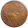 Image 2 : USA, large bronze medal, dated 1829 (struck post-1861), Andrew Jackson / Indian Peace Medal, second 