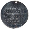 Image 2 : USA, silvered white metal Civil War medal, 1865, 1st Connecticut Volunteer Heavy Artillery veteran's