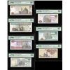 Image 1 : Lot of seven Egypt, Central Bank, notes with very low serial number 3: 200 pounds, 7/27/2009, series