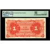 Image 2 : Guatemala, Banco de Guatemala, 1 peso, 31-8-1896, single-digit serial number 1, PMG Choice VF 35 EPQ
