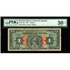 Image 1 : Panama, Banco Central de Emision, 1 balboa, series of 1941, serial 015573, PMG VF 30 Net.
