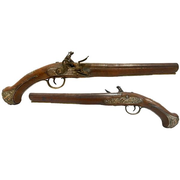 European flintlock pistol, 1700s.