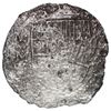 Image 1 : Potosi, Bolivia, cob 8 reales, Philip III, 1617 M, Grade 3.