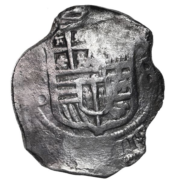 Mexico City, Mexico, cob 8 reales, Philip IV, assayer D.