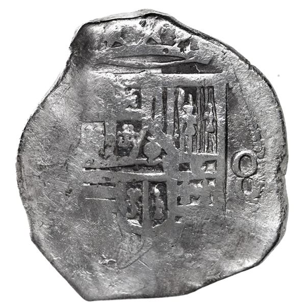 Mexico City, Mexico, cob 8 reales, Philip IV, assayer not visible.