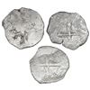 Image 2 : Lot of three Mexico City, Mexico, cob 4 reales, Philip IV, assayers not visible.