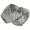 Image 2 : Lot of two Mexico City, Mexico, cob 4 reales, Philip V, assayer F (where visible).