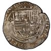 Image 1 : Mexico City, Mexico, cob 1 real, Philip II, assayer O to right, mintmark oM to left, PCGS XF40.