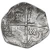 Image 2 : Potosi, Bolivia, cob 8 reales, 1640(?), assayer not visible.