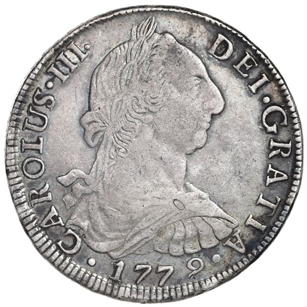 Potosi, Bolivia, bust 8 reales, Charles III, 1779 PR, ex-Seaby.