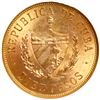 Image 2 : Cuba (struck at the Philadelphia Mint), gold 10 pesos, 1916, Jose Marti, NGC MS 60.